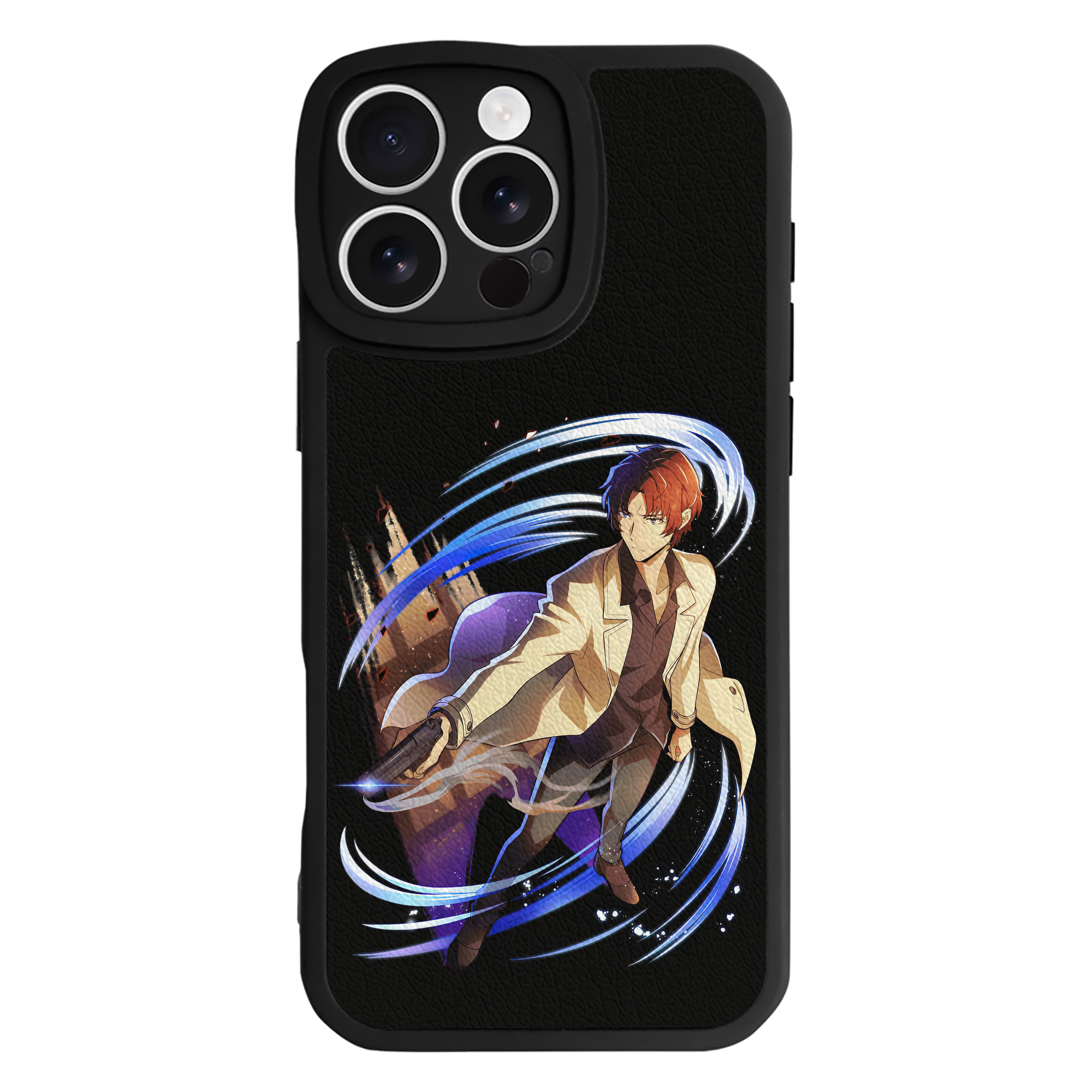 （画像用） 文豪ストレイドッグス Bungo Stray Dogs 【iPhone 16シリーズ対応】シリコンスマホケース（レザー調） 材質：シリコン
